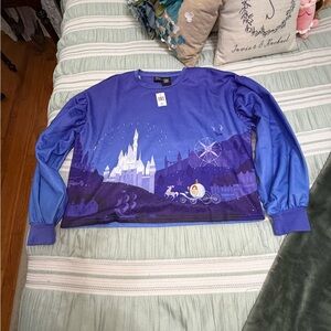 Disney x Her Universe Cinderella Castle Puffy Sleeve Sweatshirt